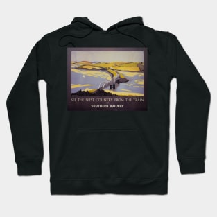 Vintage Southern Railway Travel Poster The West Country Hoodie